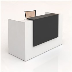 Sorrento Reception Counter 1500W x 840D x 1150mmH Charcoal/White