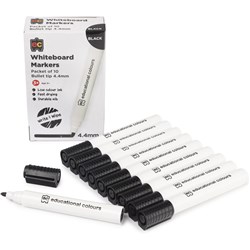 EC Whiteboard Marker Thick Black Box Of 10 