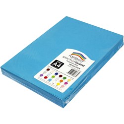 Rainbow Spectrum Board A4 200gsm Turquoise 100 Sheets 