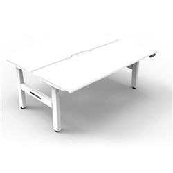 Rapidline Boost+ Back to Back Workstation 2 Person 1200W x 1500D x 1270mmH White/White