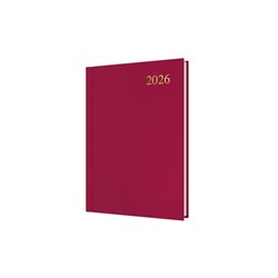 Collins Essential Diary A5 Day To Page Maroon 