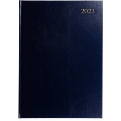 Collins Essential Diary A4 Day To Page Blue