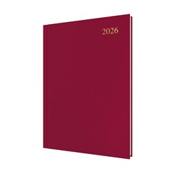 Collins Essential Diary A4 Day To Page Maroon 