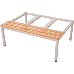 Rapidline Seat Locker Stand 915W x 700D x 350mmH Light Oak Seat Silver Stand