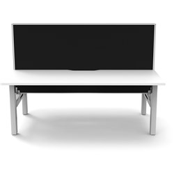 Rapidline Boost Static Back To Back Workstation + Screen 2 Person 1800mmW White/White