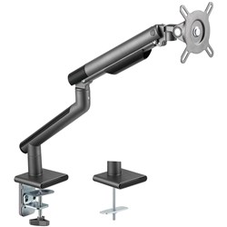 Ergovida EMA49-C12SG Premium Slim Spring Assistant Aluminium Single Monitor Arm Grey