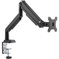 Ergovida EMA34-C12 Single Monitor Arm Black Performance Gas Spring Aluminium