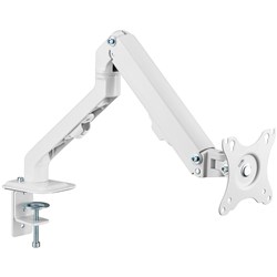 Ergovida EMA45-C12 Minimalist Spring Assisted Aluminium Single Monitor Arm White