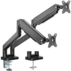 Ergovida EMA60-C24 Heavy Duty Spring Assisted Aluminium Dual Monitor Arm Black EMA60-C24