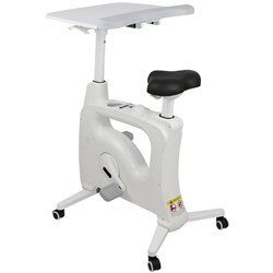 Sylex Spin Desk Bike With Laptop Tray White 