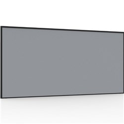 Rapidline SHUSH30+ Screen 1200W x 30D x 900mmH Black Frame Grey Pinnable Fabric