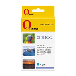 Q-Image Compatible Epson 812XL Ink Cartridge High Yield Cyan 1,100 Page Yield