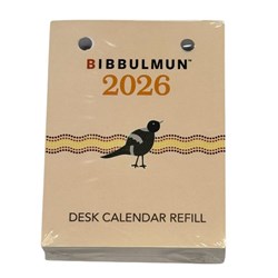 Bibbulmun Desk Calendar Refill Top Punch White 