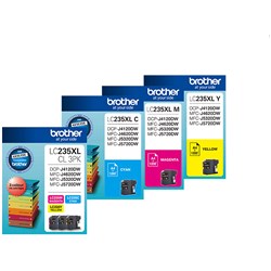 BROTHER LC 235 XL CMY VALUE PACK 1200Pgs