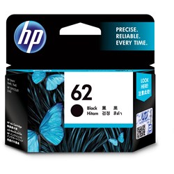 HP 62 BLACK INK CARTRIDGE