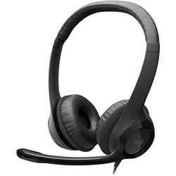 Logitech H390 USB Headset Graphite USB Connection