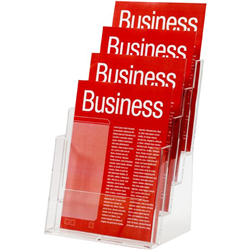 ESSELTE BROCHURE HOLDER A4 4 Tier Free Stand Wall Moun 