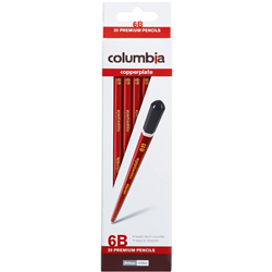 PENCIL 3B COLUMBIA Copperplate Hexagon EACH