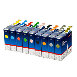 QUIK STIK DSRMC14 LABELS Circular 14mm Red P1050 