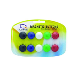 QUARTET MAGNETIC BUTTONS 20mm Assort Pk10 
