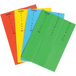 Crystalfile Indicator Tabs Inserts A-Z Red Pack Of 60 
