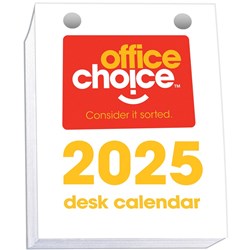 Office Choice Desk Calendar Top Opening Refill 102 x 76mm Day To Page