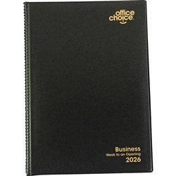 Office Choice Business Diary A4 Week To View Black 