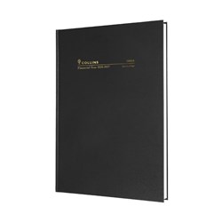 Collins Financial Year Diary A4 Day To Page Black