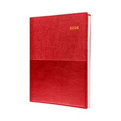 Collins Vanessa Diary A4 Day To Page Red 