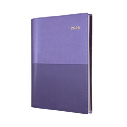 Collins Vanessa Diary A4 Day To Page Purple 