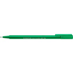 Staedtler 338 Triplus Broadliners Broad 0.8mm Green Box of 10