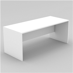 Straight Desk 1800W x 750D x 720mmH All White M&R