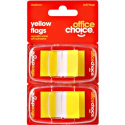 FLAGS YELLOW PK2 OFFICE CHOICE