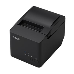 EPSON TM-T82IVL Thermal Receipt Printer, Built-In USB+Serial, Built-in Power Supply with AC and USB Cable, Black