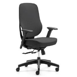 VESPA TASK CHAIR WITH ARMS BLACK